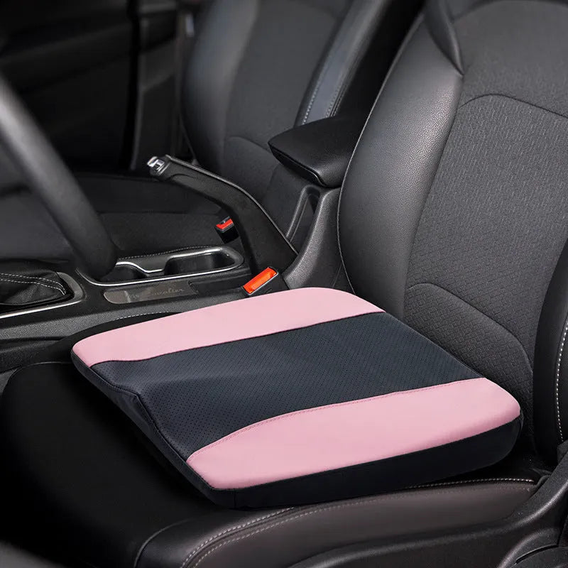 Car seat cushion in memory cotton with gel bevel, microfiber leather, single seat for five-seater cars