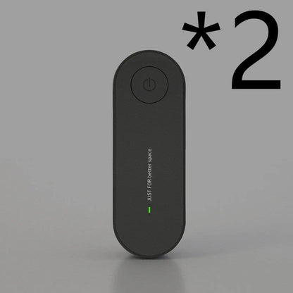 Compact negative ion air purifier in various colors, releasing 5 million ions to purify the air in your home or office