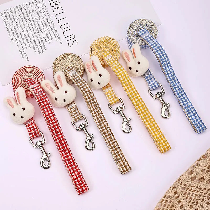 Small dog harness and leash set with quick release buckles in assorted colours.