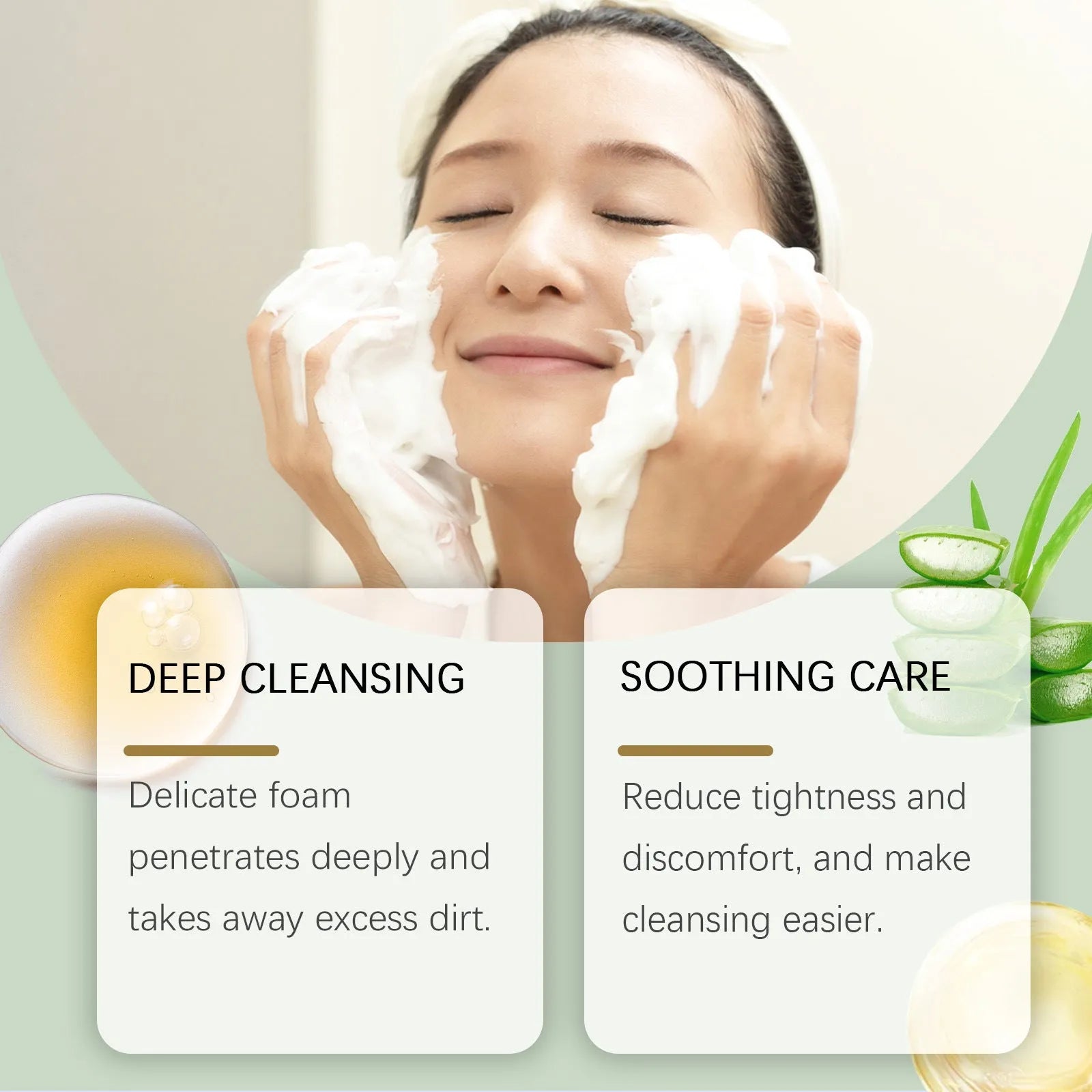 Centella Asiatica Soothing Facial Cleanser tube, 120g