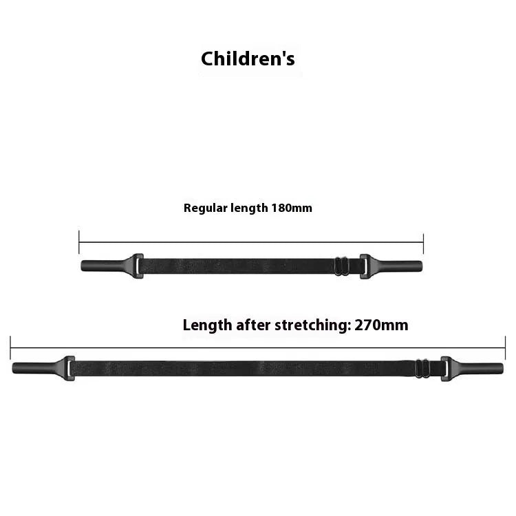 Black adjustable glasses cord with silicone ends for adult and children's eyewear retention