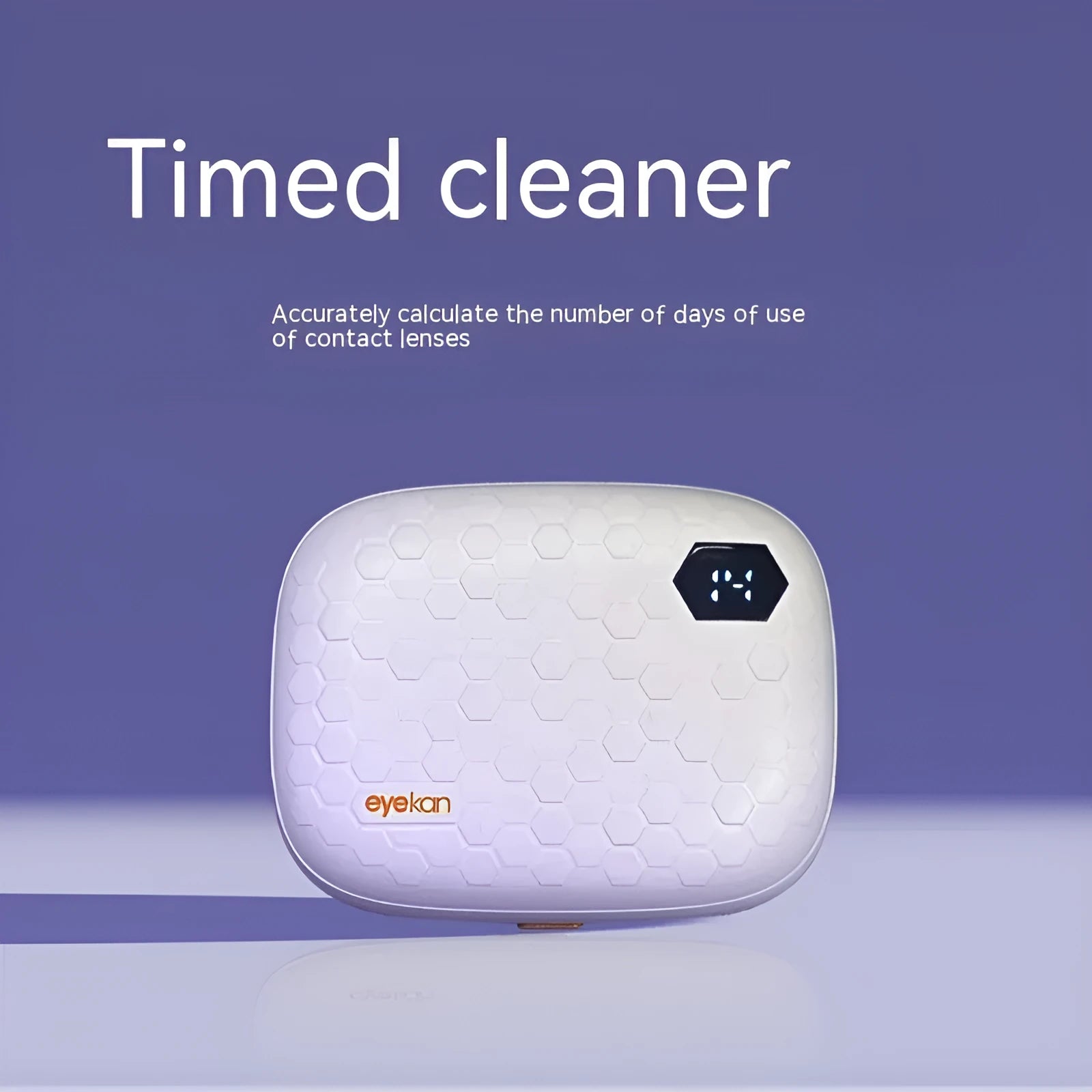 Automatic ultrasonic flushing instrument for invisible glasses in pearl white, blue, and pink colours