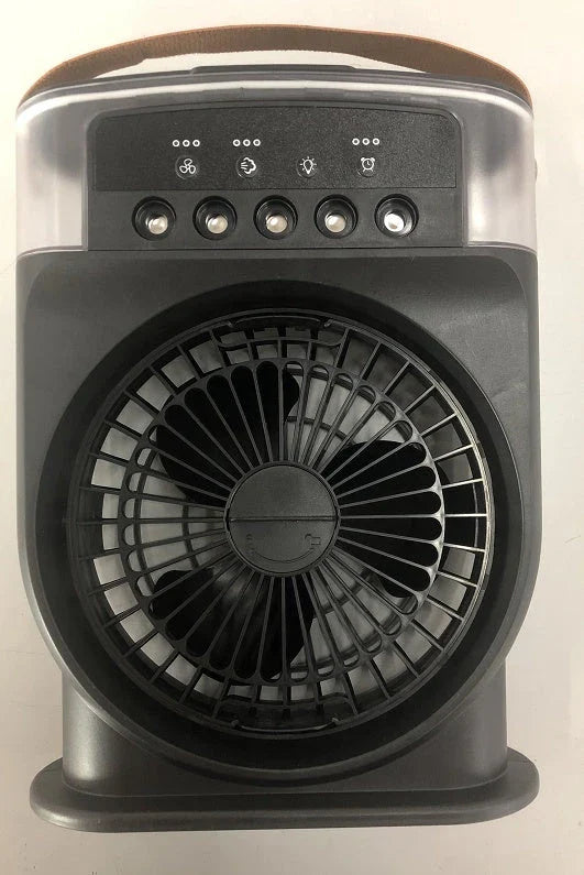 Chillax Portable USB Cooling Fan with 5 Adjustable Speed Settings, 600ml Water Tank, and 7-Color Mood Lighting