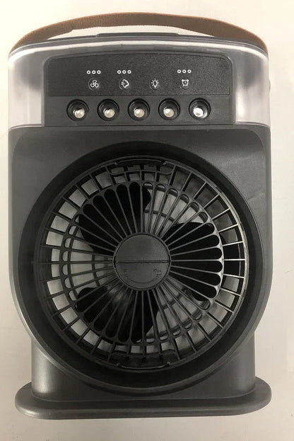 Chillax Portable USB Cooling Fan with 5 Adjustable Speed Settings, 600ml Water Tank, and 7-Color Mood Lighting