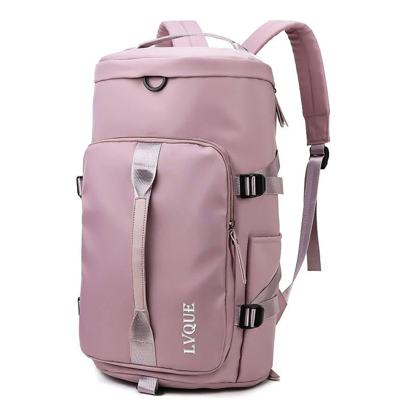 Versatile waterproof gym backpack with shoe compartment and theft-proof lock in various colours