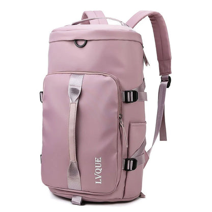 Versatile waterproof gym backpack with shoe compartment and theft-proof lock in various colours