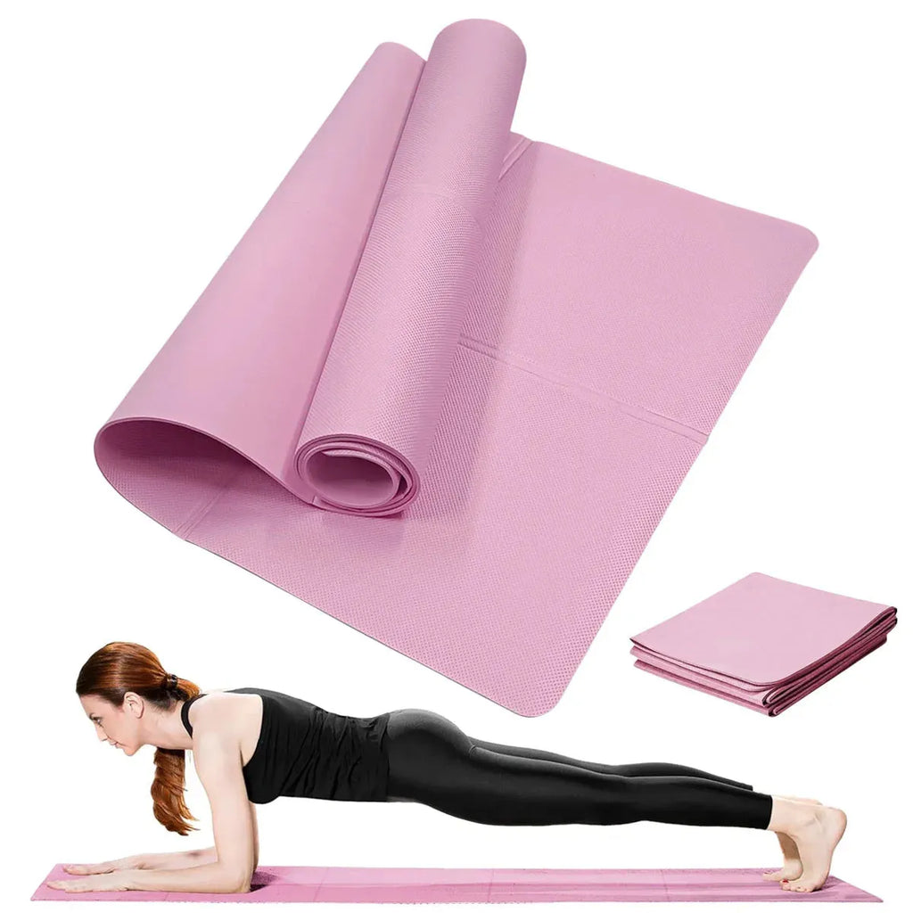 Portable EVA foam home yoga mat for nap and dance, 175x61cm, black colour option