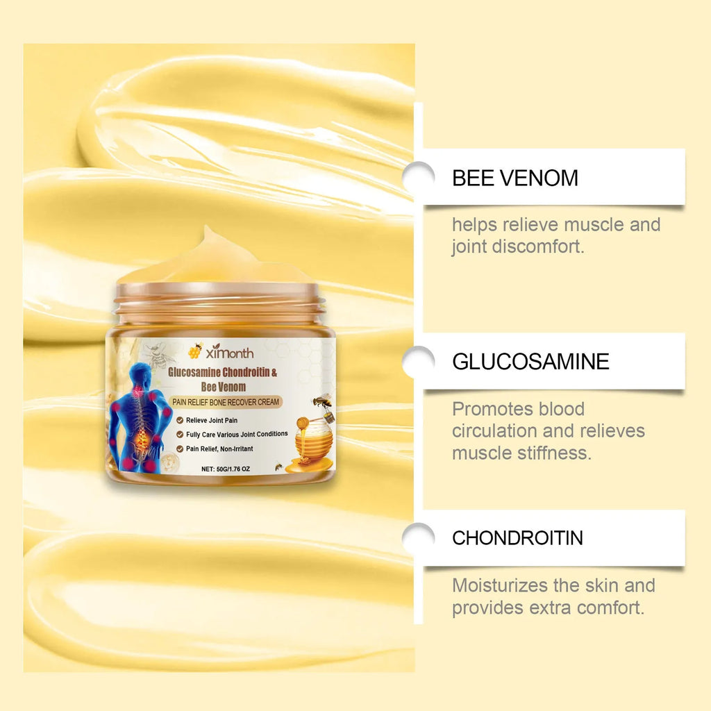 50g tube of joint neck pain relief cream with bee venom and chondroitin sulphate