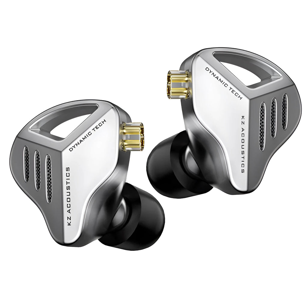 KZ-ZVX wired in-ear Hi-Fi headphones with industrial style finish and L-type 3.5mm plug