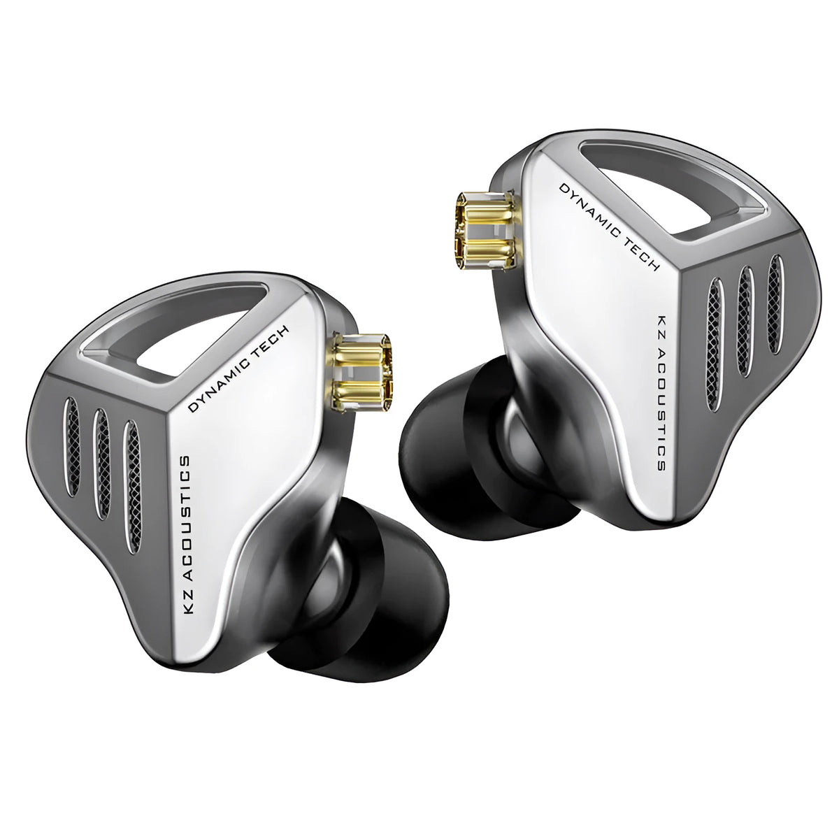 KZ-ZVX wired in-ear Hi-Fi headphones with industrial style finish and L-type 3.5mm plug