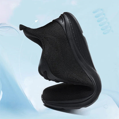 Men's lace-up running shoes with breathable mesh upper in various colours