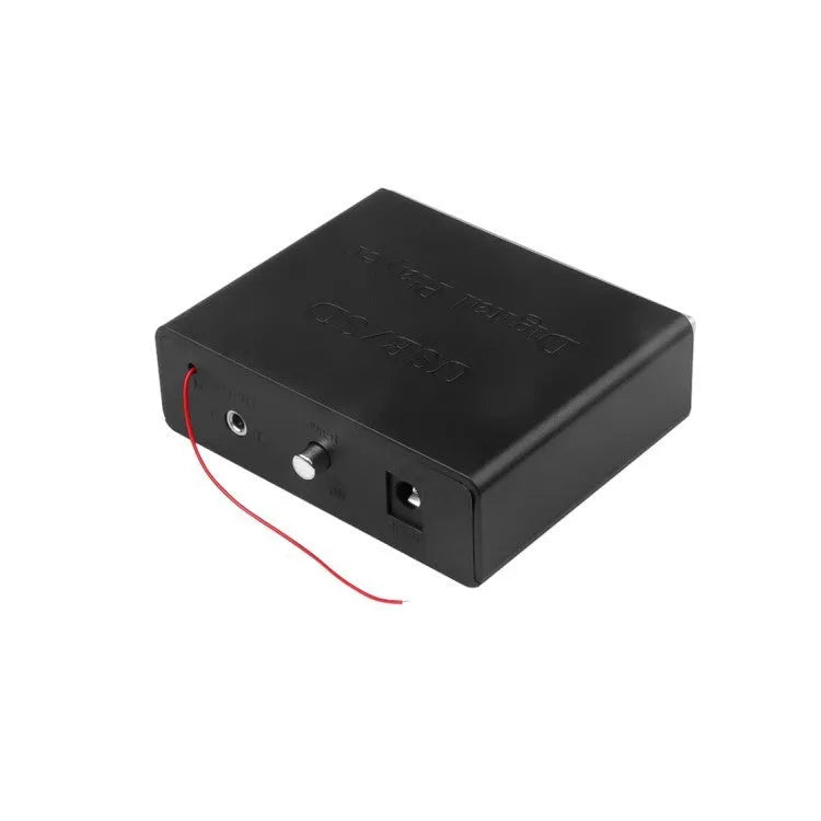 White 12V car Bluetooth MP3 decoder with USB and TF card slots, FM radio, and infrared remote control
