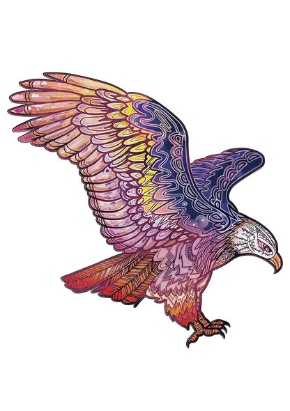 Colourful animal-shaped wooden jigsaw puzzles for children, educational and fun