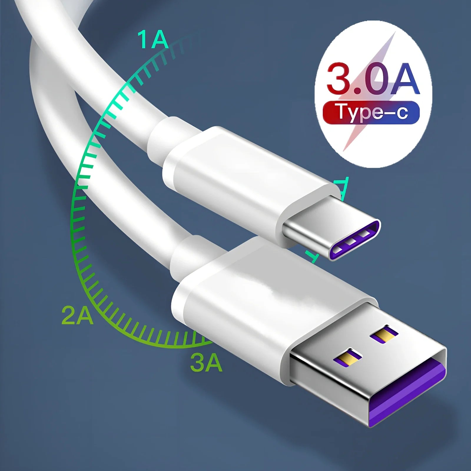 Black 1.2m fast charging Type-C cable with EU adapter, 18W output for quick device power-up