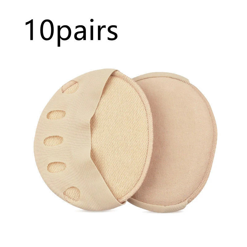 Invisible five finger socks with forefoot cushion pads for foot pain relief