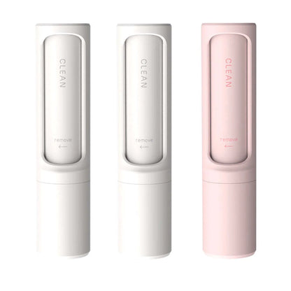 Rotating cylinder electrostatic hair remover brush in multiple colours