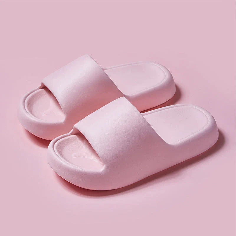 Stylish and comfortable bread-inspired home slippers with non-slip soles in various colors and sizes