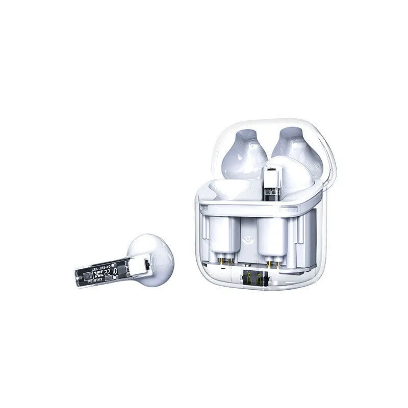 Wireless Bluetooth earbuds with charging case, white colour, 13mm speaker, Type-C port