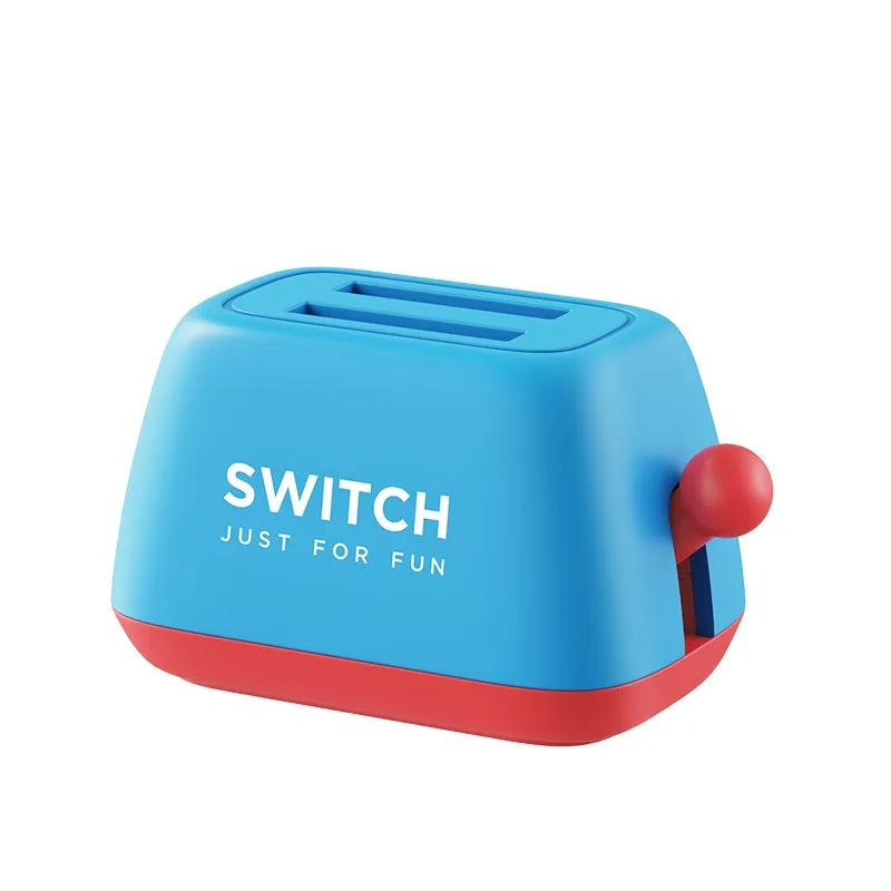 Switch game card storage box with silicone non-slip bottom in green, purple or yellow-purple