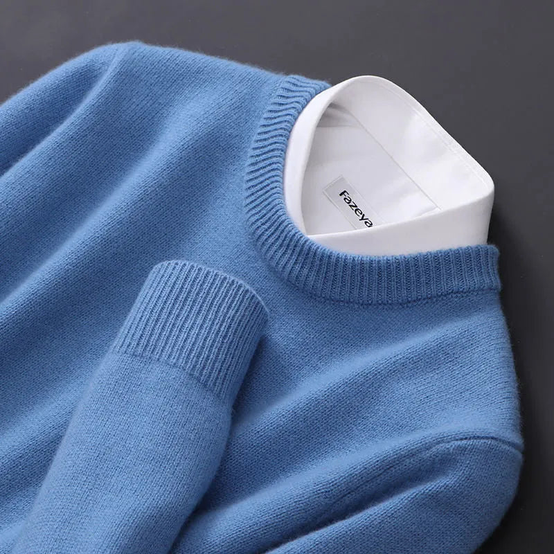 Round neck loose oversized Vinylon knit sweater batwing sleeve long sleeve casual top spring autumn