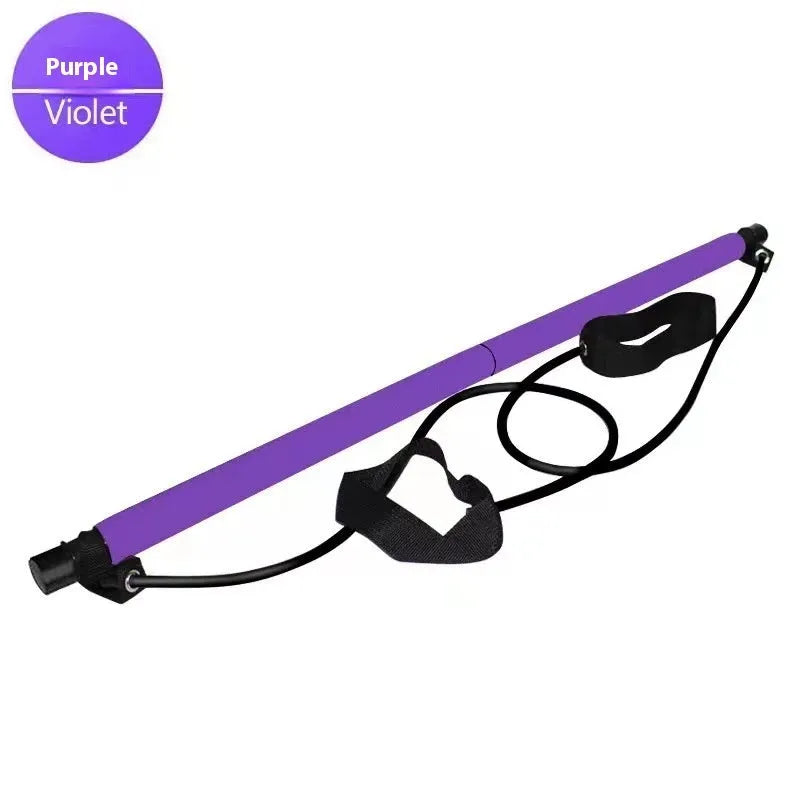 Adjustable fitness hip training pulling rope in purple, pink, blue, or black bubble bag packaging