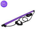 Adjustable fitness hip training pulling rope in purple, pink, blue, or black bubble bag packaging