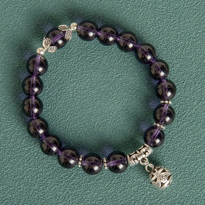 10mm Hollow Ball Korean Style Crystal Opal Beaded Bracelet in various colours