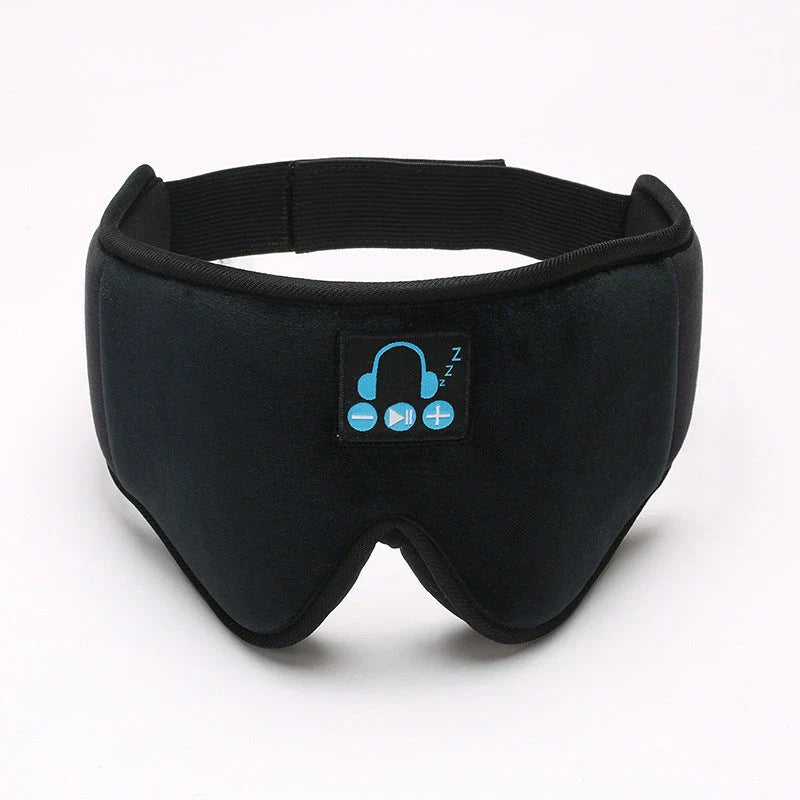 Bluetooth 5.0 wireless headband with built-in sleeping eye mask for music, calls, and relaxation