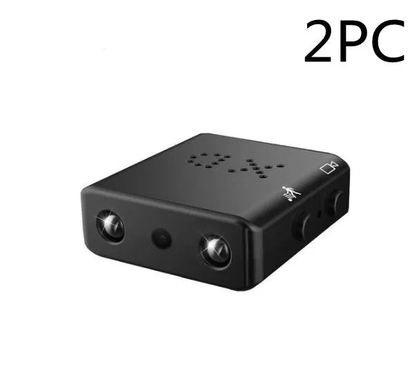 1080P Full HD mini camera with IR-CUT night vision motion detection black