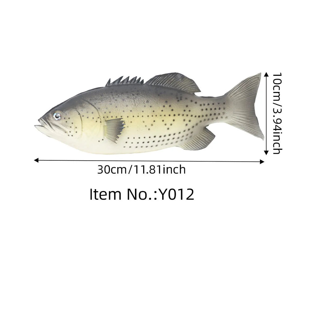 Three PU simulated fish models: Yellow-Fin Tuna, Small Tuna and Yellow Croaker ornaments