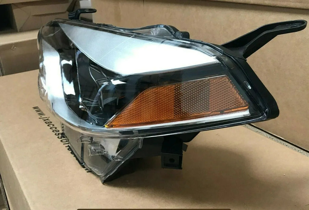 Right-hand halogen headlight assembly for 2014-2016 Toyota Corolla with plastic housing.