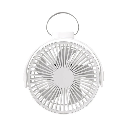 Versatile USB desk fan with 4 wind speed settings, 360-degree adjustable airflow, and long-lasting battery for powerful, portable, and eco-friendly cooling.