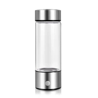 Premium Hydrogen Water Bottle with Rechargeable Generator - Crafted from Borosilicate Glass, Produces Hydrogen-Enriched Water in 3 Minutes, Supports Cellular Health and Nutrient Absorption