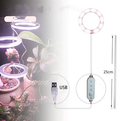 Full spectrum LED grow light for indoor plants with acrylic stick