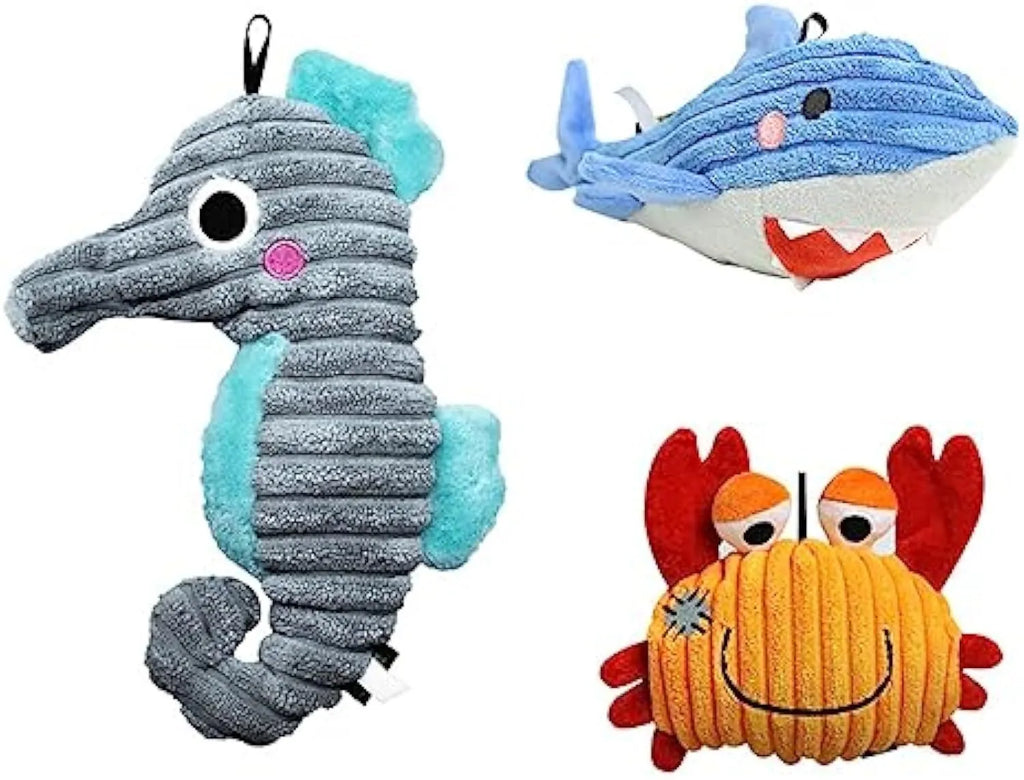 Interactive dog toy shaped like a hedgehog with plush cover and self-moving ball for small and medium dogs
