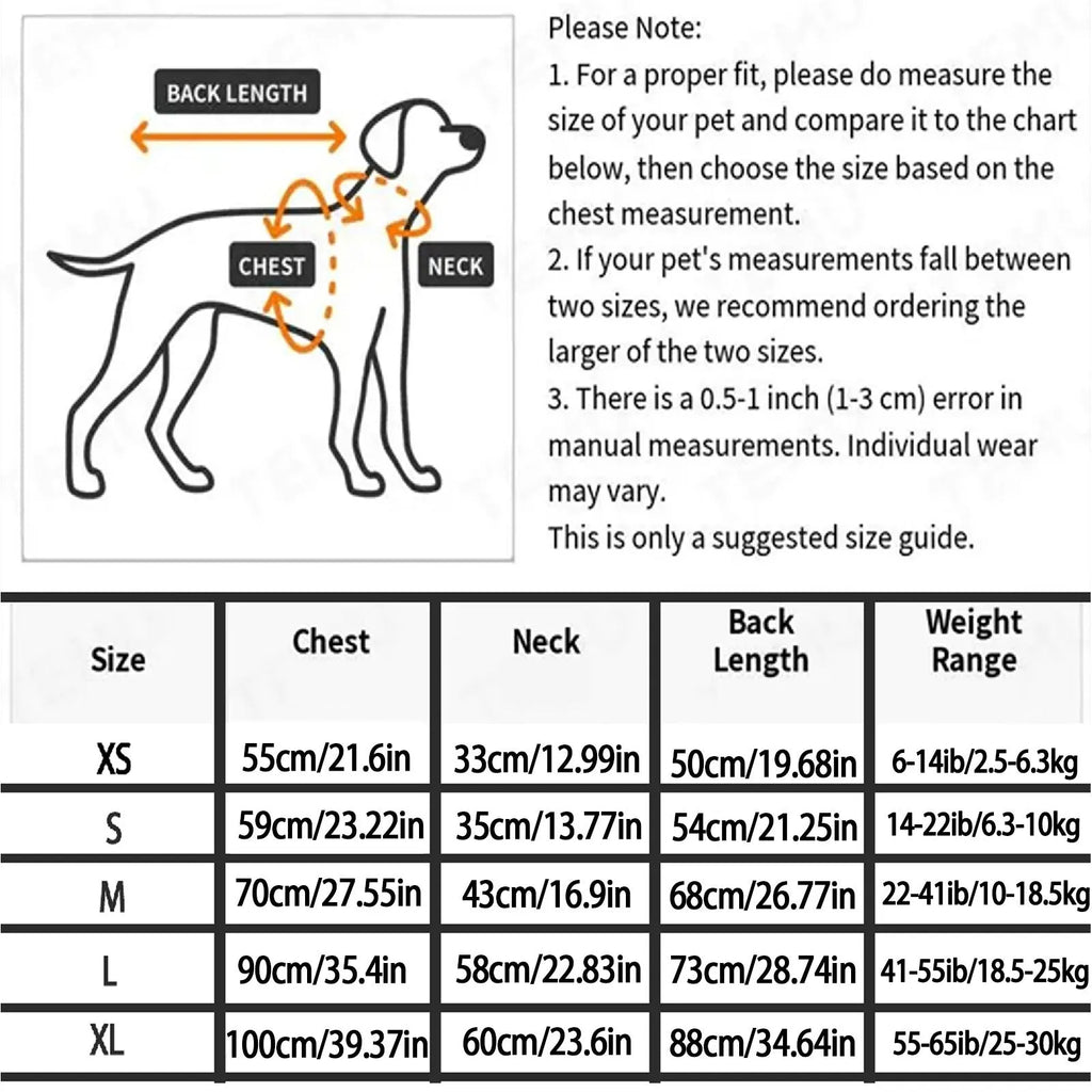 Super absorbent dog bathrobe towel outfit worn by a dog, showing sizes from XS to 3XL.