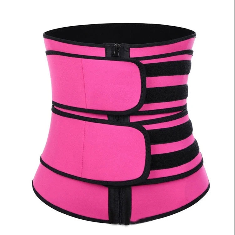 Women's adjustable waist trainer slimming bodysuit with 2-3 belts for workout shaping