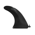 SUP paddle with large removable fish fins showing plastic construction and detachable components