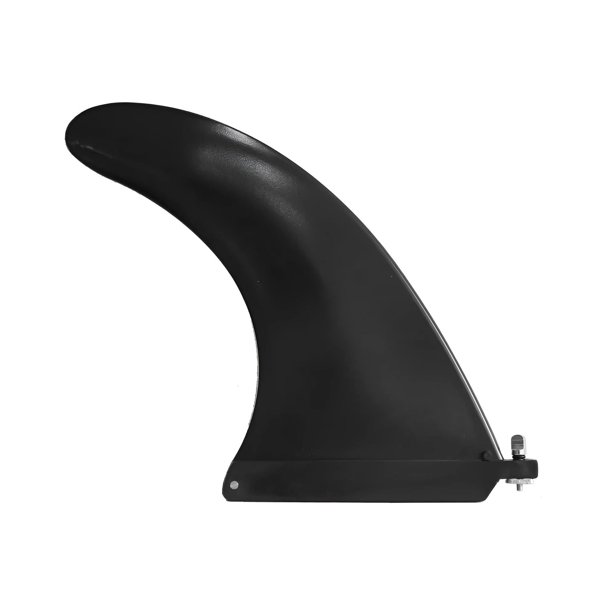 SUP paddle with large removable fish fins showing plastic construction and detachable components