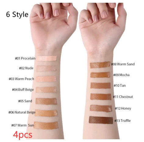 Oil-Control Liquid Foundation Concealer in 13 shades for a flawless matte finish