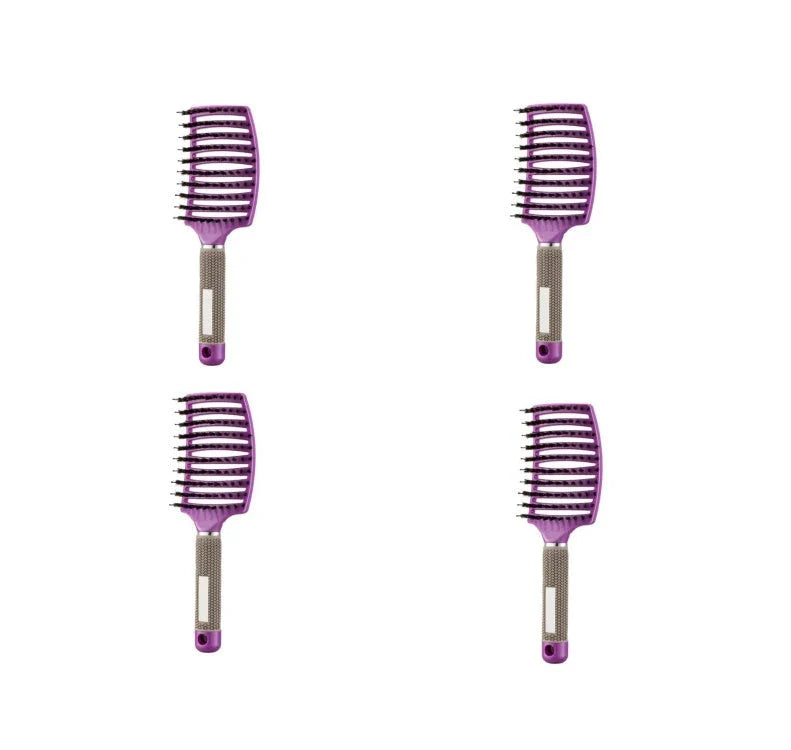 Ultra-Soft Detangling Hair Brush with Scalp Massage - Premium Bristles and Nylon for Effortless Tangle-Free Hair