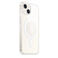 Transparent magnetic phone back cover case for iPhone on a table