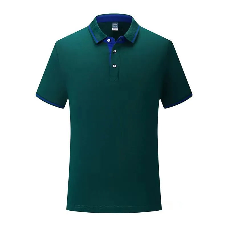 Men's pure cotton stand collar short sleeve business shirt in Chinese style, shown in a solid colour with flocking detail.