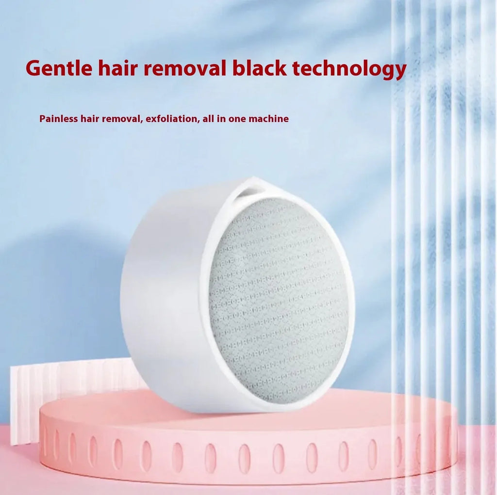 Nano glass 2-in-1 epilator and foot skin grinder device for whole body hair removal