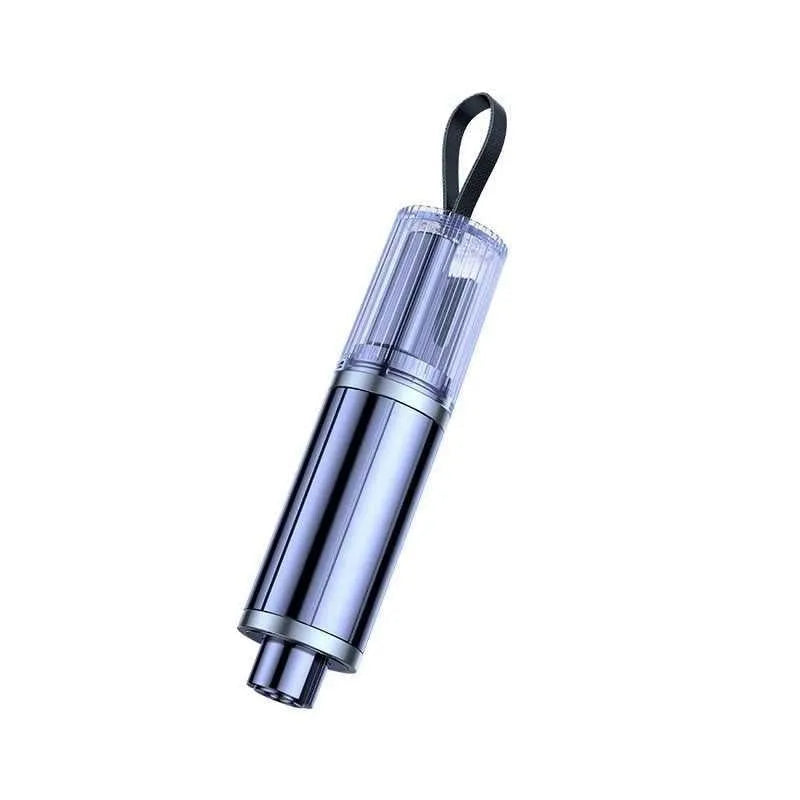 Black and red car safety life hammer with tungsten steel window breaker tip and seatbelt cutter