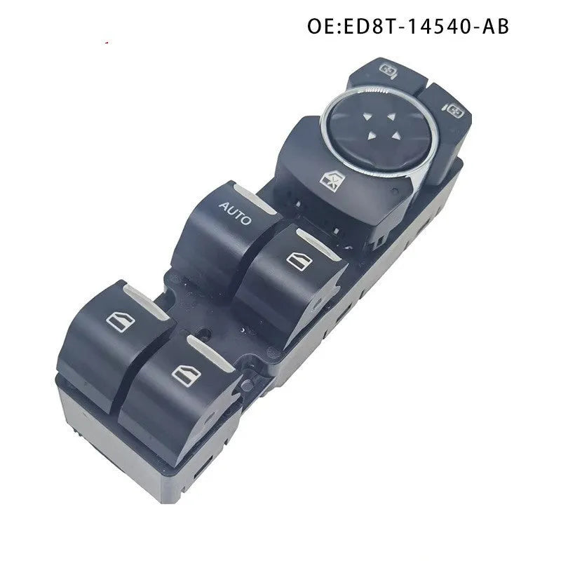 Ford Focus electric window regulator replacement part with black ABS plastic construction and 12V motor