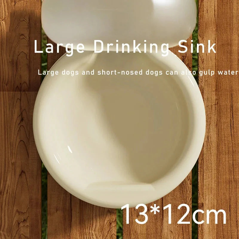 500ml portable pet water bottle with foldable drinking bowl for dogs and cats