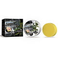 Car coating wax container and application sponge for vehicle paint protection