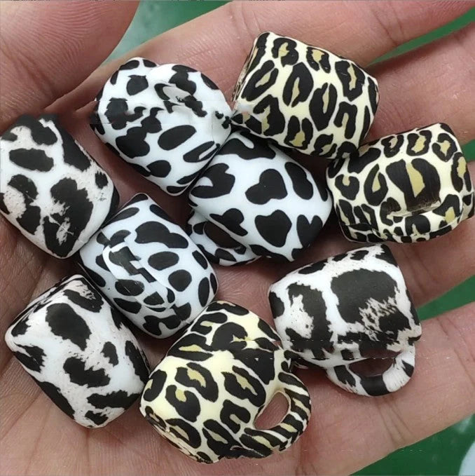 50pcs baby silicone dental gel beads for DIY pacifier chains and teething relief