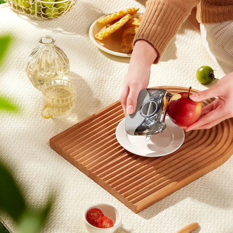 3-in-1 stainless steel peeler shredder with green and gray options for versatile kitchen tasks